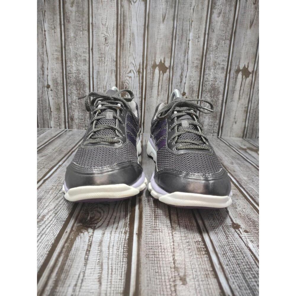 Adidas Jett Women's Size 9 Running Shoe adiPRENE+ Gray/Purple G49392 - Picture 2 of 9